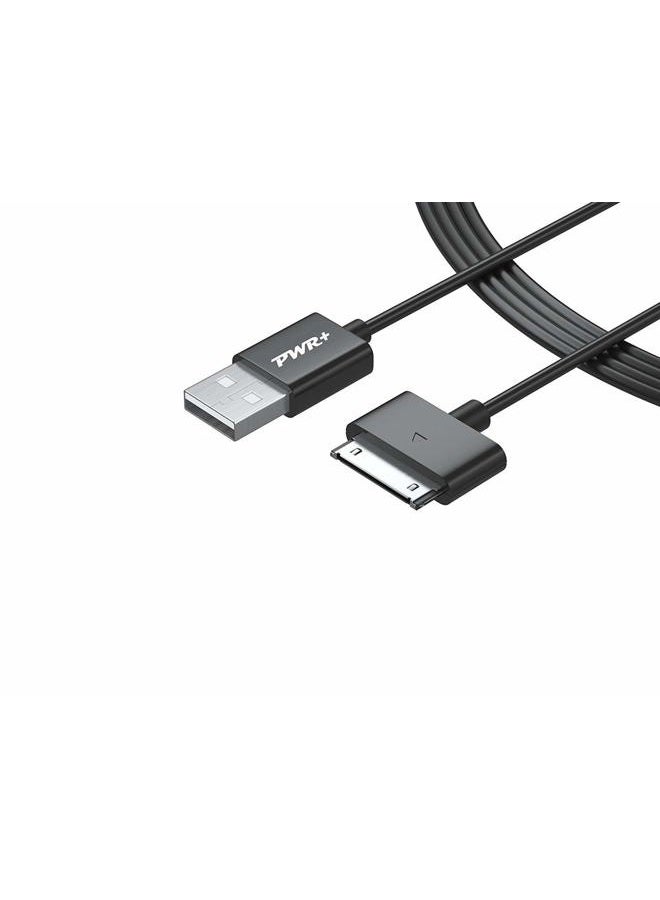 PWR+ Pwr 6.5 Ft Samsung-Galaxy-Tab Tablet-USB-Charging Sync-Data-Cable-30-Pin for Galaxy-Tab-2 10.1 8.9 7.7 7.0 Plus; Note-10.1-GT-N8013-GT-P5113 SGH-I497 SCH-I915 GT-P3113 GT-P3100 SCH-I705 GT-P7510 - Image 1